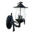 Avian 3-Light Black Coral Wall Light With Seeded Glass - 808230075252