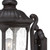 Homeroots Lighting XL Black Cast Aluminum Glass Lantern Wall Light, Black Finish
