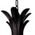 Homeroots Lighting Lanai 3-Light Matte Black Wall Light