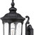 Homeroots Lighting XL Matte Black Cast Aluminum Glass Lantern Wall Light, Matte Black Finish
