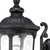 Homeroots Lighting XL Matte Black Cast Aluminum Glass Lantern Wall Light, Matte Black Finish