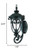 Homeroots Lighting Naples 1-Light Wall Light, Matte Black