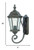 One Light Antique Black Carousel Lantern Wall Light