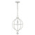 Homeroots Lighting Callie 1-Light Country White Pendant