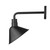 Fuller 1-Light Matte Black Wall Light - 808230010833