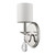 Homeroots Lighting Silver Three Light Wall Sconce With White Fabric Shade