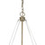Nora 4-Light Washed Gold Drum Pendant With Abstract Open-Air Cage Shade - 808230007574