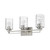 Homeroots Lighting Livvy 3-Light Vanity, Satin Nickel Finish