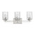 Homeroots Lighting Livvy 3-Light Vanity, Satin Nickel Finish