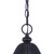 Homeroots Lighting Three-Light Matte Black Leaf Detail Hanging Light