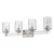 Homeroots Lighting Livvy 4-Light Vanity, Satin Nickel Finish