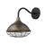 Homeroots Lighting Afton 1-Light Wall Light, Oil-Rubbed Bronze Finish