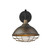 Homeroots Lighting Afton 1-Light Wall Light, Oil-Rubbed Bronze Finish