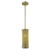 Homeroots Lighting Basetti 1-Light Pendant, Gold Finish