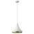 Homeroots Lighting Tholos 1-Light Pendant, White Finish