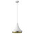 Homeroots Lighting Tholos 1-Light Pendant, White Finish