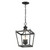 Homeroots Lighting Vintage Black Metal Tapered Hanging Light