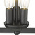 Homeroots Lighting Vintage Black Metal Tapered Hanging Light