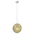 Homeroots Lighting Tholos 1-Light Pendant in White Finish