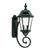 Homeroots Lighting Two Light Carousel Lantern Wall Light, Matte Black Finish