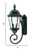 Homeroots Lighting Two Light Carousel Lantern Wall Light, Matte Black Finish