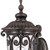 Homeroots Lighting Naples 1-Light Wall Light, Marbelized Mahogany