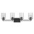 Homeroots Lighting Livvy 4-Light Vanity, Matte Black Finish