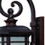 Homeroots Lighting XL Antique Bronze Frosted Linen Glass Lantern Wall Light, Antique Bronze Finish