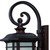 Homeroots Lighting XL Antique Bronze Frosted Linen Glass Lantern Wall Light, Antique Bronze Finish