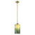 Homeroots Lighting Monet 1-Light Pendant, Brass Finish