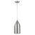 Homeroots Lighting Silver Hanging Light with Glass Studs, Silver Finish