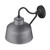Pebbled Gray Bowl Shape Outdoor Wall Light