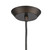Homeroots Lighting Bronze Hanging Light with Glass Studs, Bronze Finish