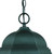 Homeroots Lighting Three-Light Matte Black Domed Glass Lantern Hanging Light