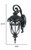 Homeroots Lighting Naples 1-Light Wall Light, Marbelized Mahogany Finish