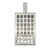 Homeroots Lighting Letzel 1-Light Wall Light, Satin Nickel Finish