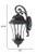 Homeroots Lighting Waverly 3-Light Wall Light, Black Coral Finish