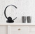 13" Black Contempo Shape LED  with USB Desk or Table Lamp