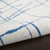 6' X 9' Ivory And Blue Geometric Distressed Area Rug