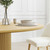 52" Natural Solid Wood Pedestal Base Round Top Dining Table
