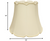 16" Ivory Empire Slanted Cylinder Scroll Edge Silk Lampshade