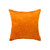 Homeroots 18 X 18 X 5 Inches Orange Cowhide Pillow