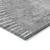 8' Round Gray and Ivory Round Abstract Washable Non Skid Indoor Outdoor Area Rug