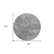 8' Round Gray and Ivory Round Abstract Washable Non Skid Indoor Outdoor Area Rug