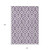 10' X 14' Purple And Ivory Geometric Washable Indoor Outdoor Area Rug