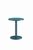 Fun Teal Wood Pedestal End Table