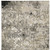 8' X 11' Grey Ivory Beige Charcoal Black Tan And Brown Abstract Power Loom Stain Resistant Area Rug