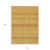 10' X 14' Wheat And Gold Striped Washable Indoor Outdoor Area Rug