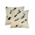 Homeroots Home Decor 18 X 18 X 5 Inches White and Black Cowhide Pillow 2 Pack