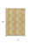 10' X 14' Lime Green Pink And Ivory Floral Medallion Washable Indoor Outdoor Area Rug